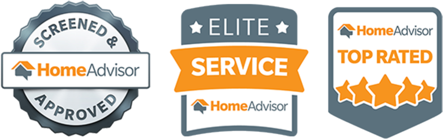HomeAdvisor badges show that Mid State Baths is trusted and top-rated for bathroom remodeling in York, PA.