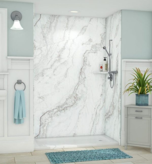 A fresh, modern bathroom shows how Mid State Baths can create a clean, relaxing space with stylish upgrades.